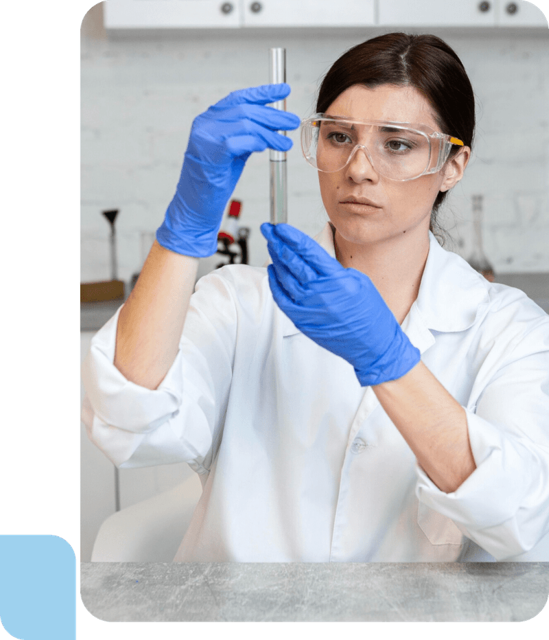 Nurse measuring an employee's health indicators during a biometric screening