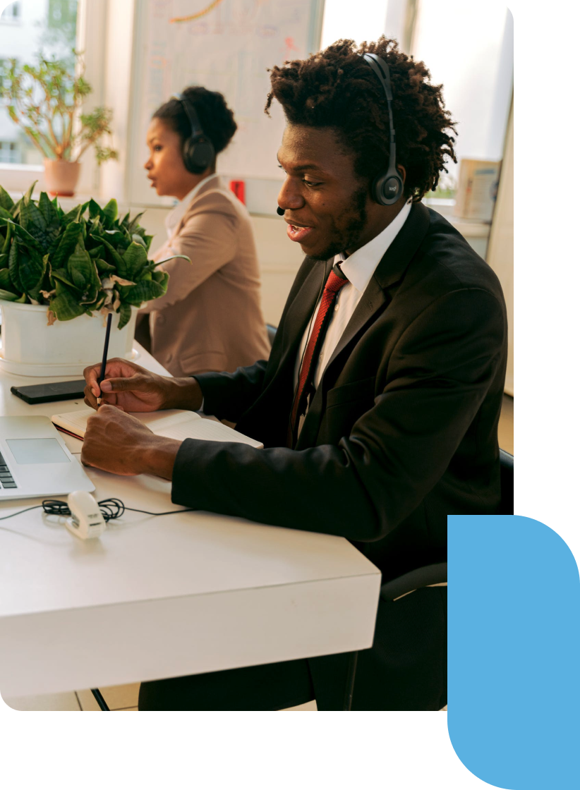 Global Health Solutions support representative ready to help
