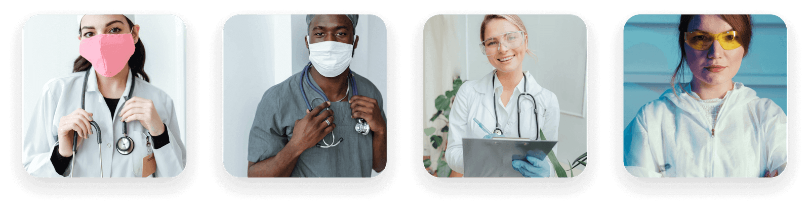 Portraits of Global Health Solutions medical professionals